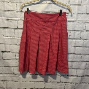 Old Navy Pink Pinstriped Pleated Circle Skirt